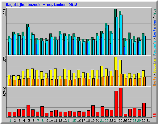 Dagelijks bezoek - september 2013